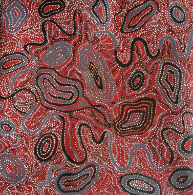 Ngapa Water Dreamtime - Jillian Nampijinpa Brown