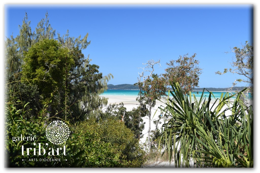 Plage de Whitehaven, Whitsunday Island, carnet de voyage Australie, inspiration pour l'art aborigène